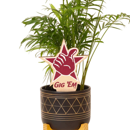 Texas A&M Gig 'Em Color Plant Stake