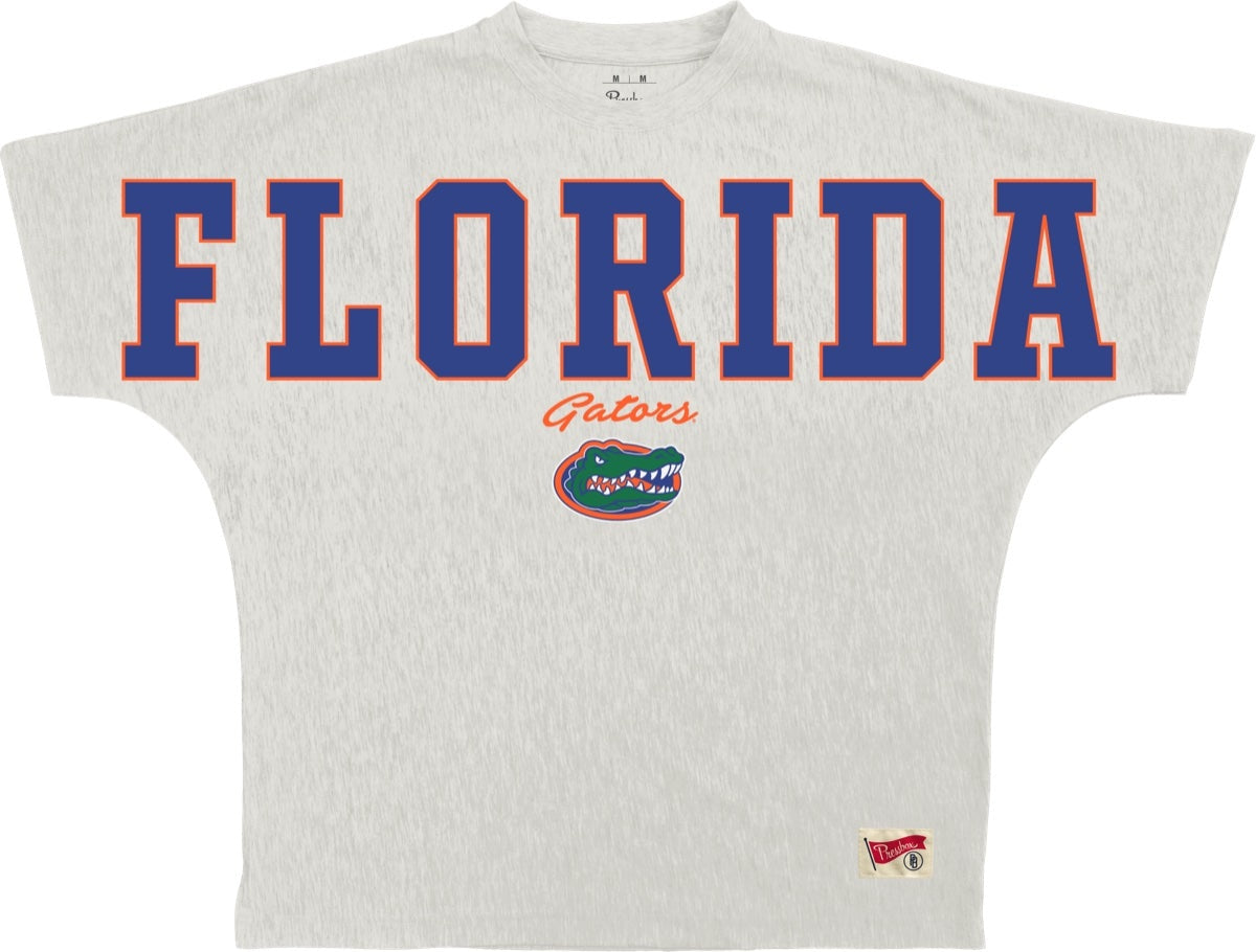NCAA Florida Gators Pressbox Flannigan Modesto Oatmeal Oversized Crew Tee