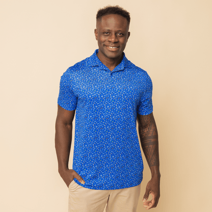 UF Swamp Saturday Print Polo — on-model