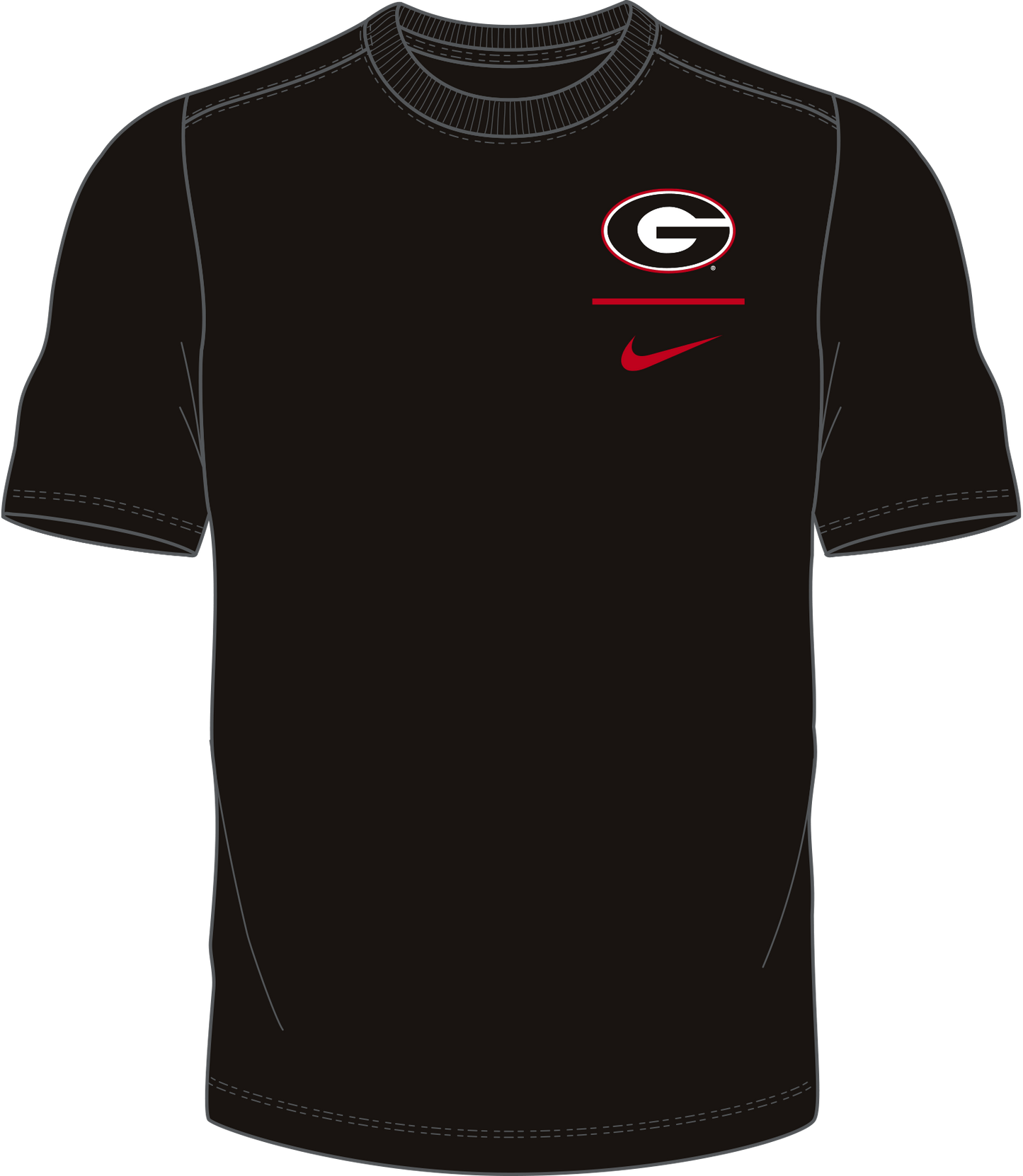 NCAA Georgia Bulldogs Nike Men's Legend Color Pop Logo Tee (Red)