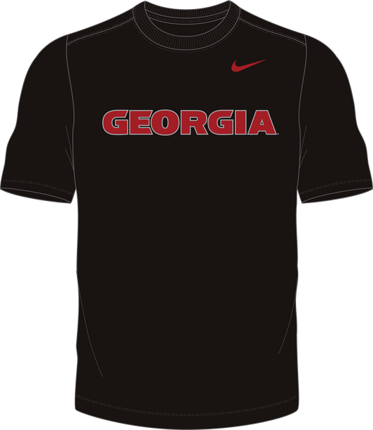 NCAA Georgia Bulldogs Nike Men's Legend Primary Wordmark Tee (Black)