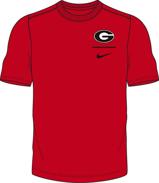 NCAA Georgia Bulldogs Nike Men's LC Logo Tee (Red)