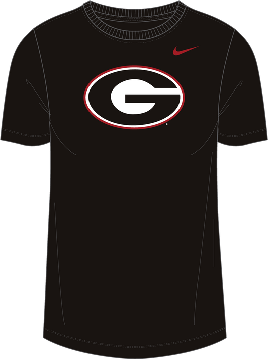 NCAA Georgia Bulldogs Nike Women's Cotton Logo Tee (Black)