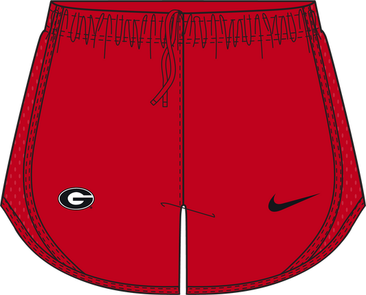 NCAA Georgia Bulldogs Nike Women's Tempo Short