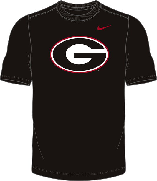 NCAA Georgia Bulldogs Nike Men's Cotton Primary Logo Tee (Black)
