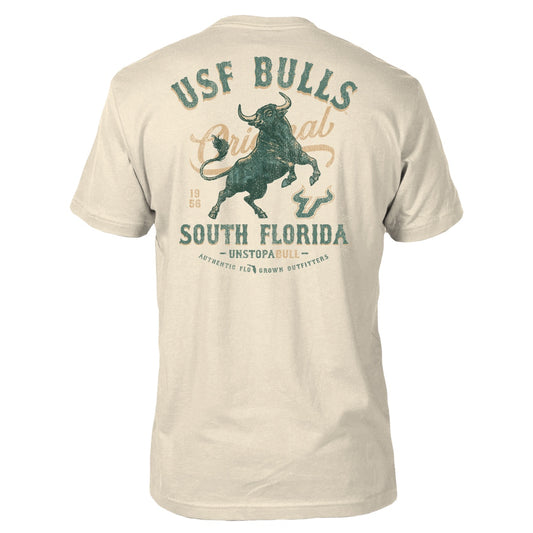 NCAA USF Bulls FloGrown Vintage Mascot Tee