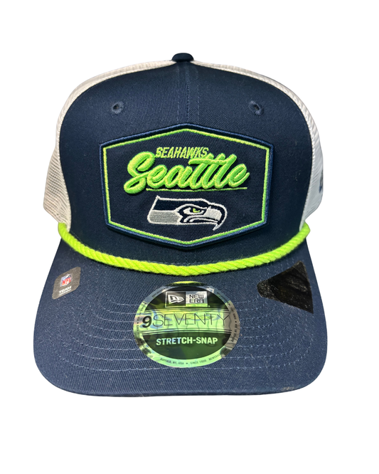 Seattle Seahawks New Era 9Seventy Patch Stretch Snap Adjustable Hat