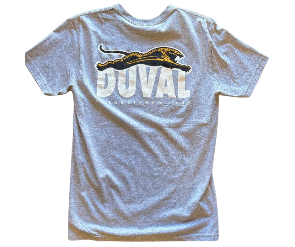 Jacksonville Generation Jaguars Men's Leaping Duval Grey T-Shirt
