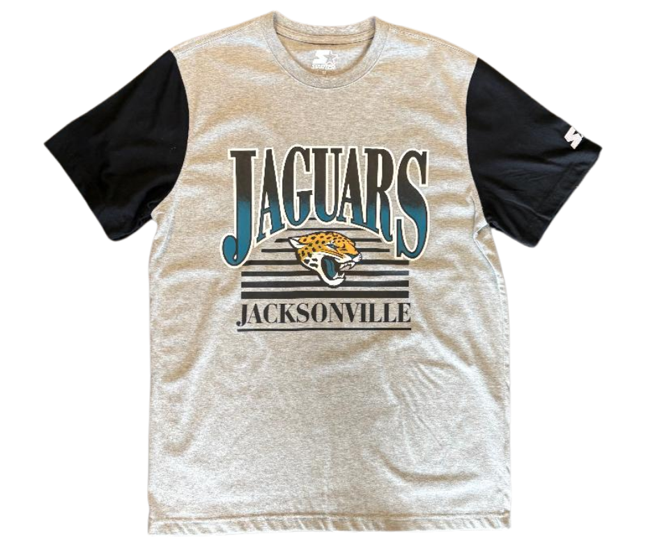 Jacksonville Jaguars Starter Men's Black Sleeves T-Shirt