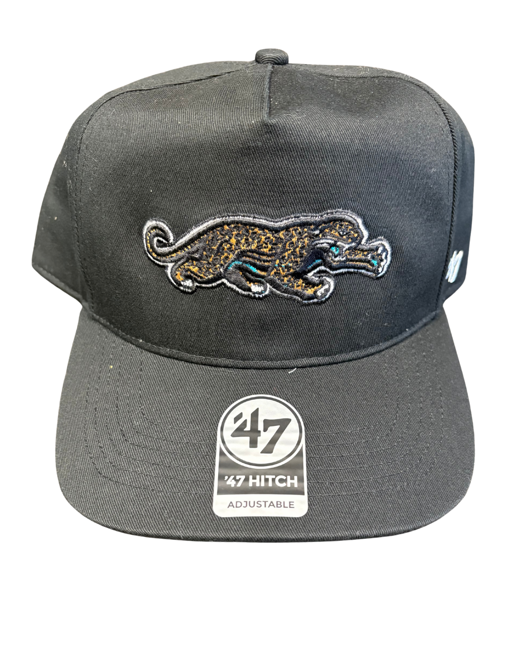 Jacksonville Jaguars 47 Brand Hitch Crawling Jaguars Black Adjustable Hat