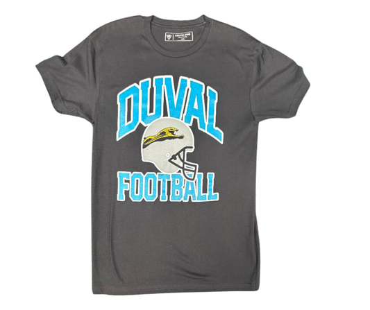 Jacksonville Generation Jaguar Men's Duval Football Helmet Black T-Shirt