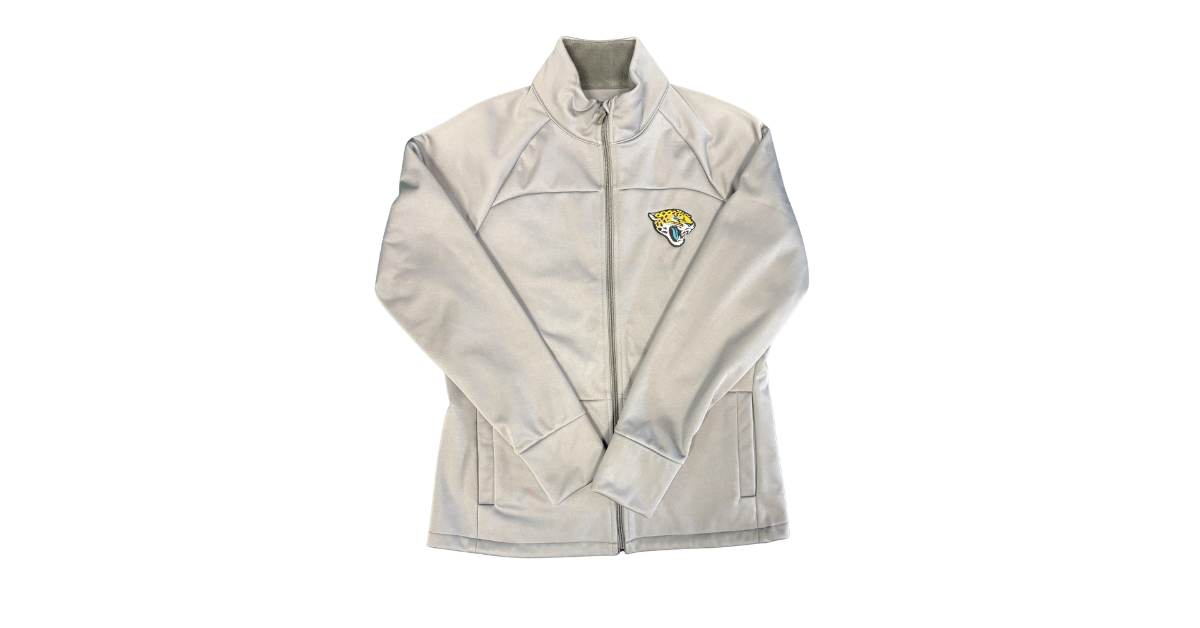 Jacksonville Jaguars Antigua Women's Links Golf Steel Full Zip Jacket - officially licensed fan gear