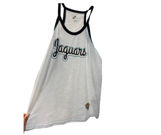 Jacksonville Jaguars GIII Women's All white Tank Top