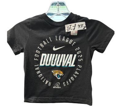 Toddler Nike Black Jacksonville Jaguars 2025 Playoff Participant Highlight Receiver Short Sleeve T-Shirt