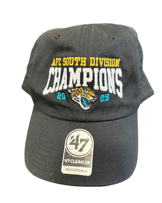 Jacksonville Jaguars 47 Brand 2025 AFC South Division Champions Adjustable Hat