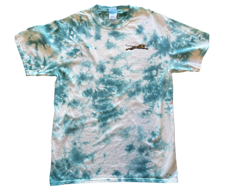 GenJag Jacksonville Leaping Duval White Tie-Dye Throwback T-Shirt