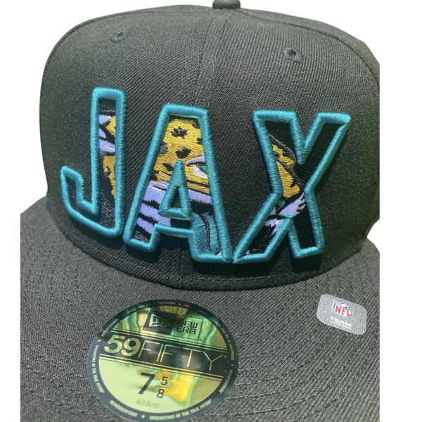 Jacksonville Jaguars Sports Mania Custom "JAX" 59Fifty Black Hat