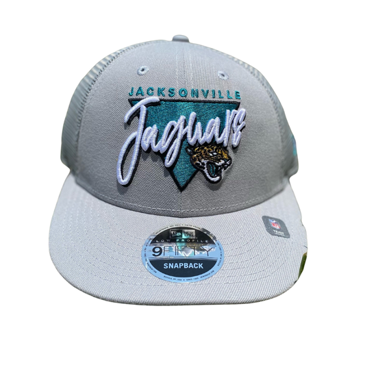 Jacksonville Jaguars Gray White Mesh 9Fifity Snapback