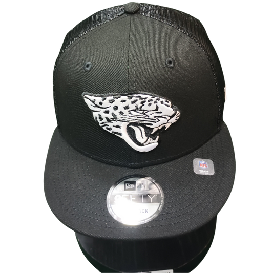 Jacksonville Jaguars New Era 9Fifty Black/White Mesh Snapback
