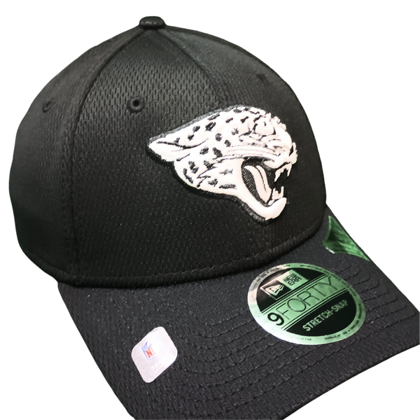 Jacksonville Jaguars New Era 9Forty Black/White Stretch Snap Hat