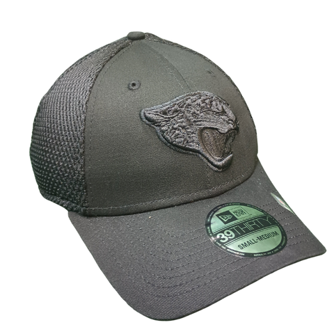 Jacksonville Jaguars New Era 39Thirty Black/Black Neo Flex Fit Hat