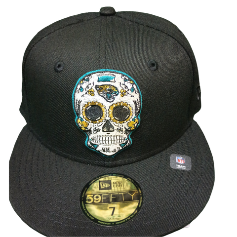 Jacksonville Jaguars New Era Black "Sugar Skull" Fitted Hat