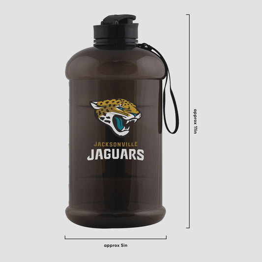 JACKSONVILLE JAGUARS LARGE TEAM COLOR CLEAR SPORTS BOTTLE