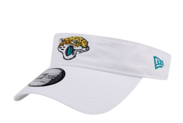 Jacksonville Jaguars New Era White Adjustable Visor