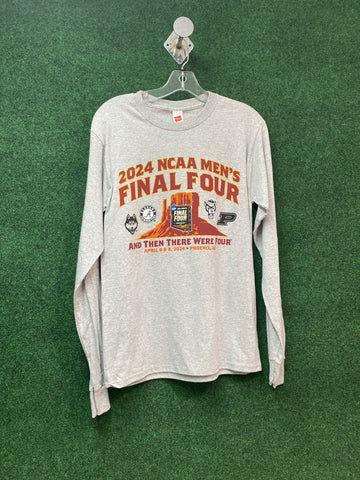 2024 Final Four 4 Team And Then There Were Four Long Sleeve - Light Grey
