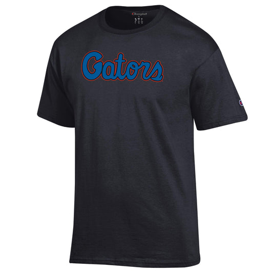 Florida Gators Men's Champion Gators Script Black Tee
