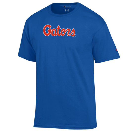 Florida Gators Men's Champion Gators Script Royal Tee
