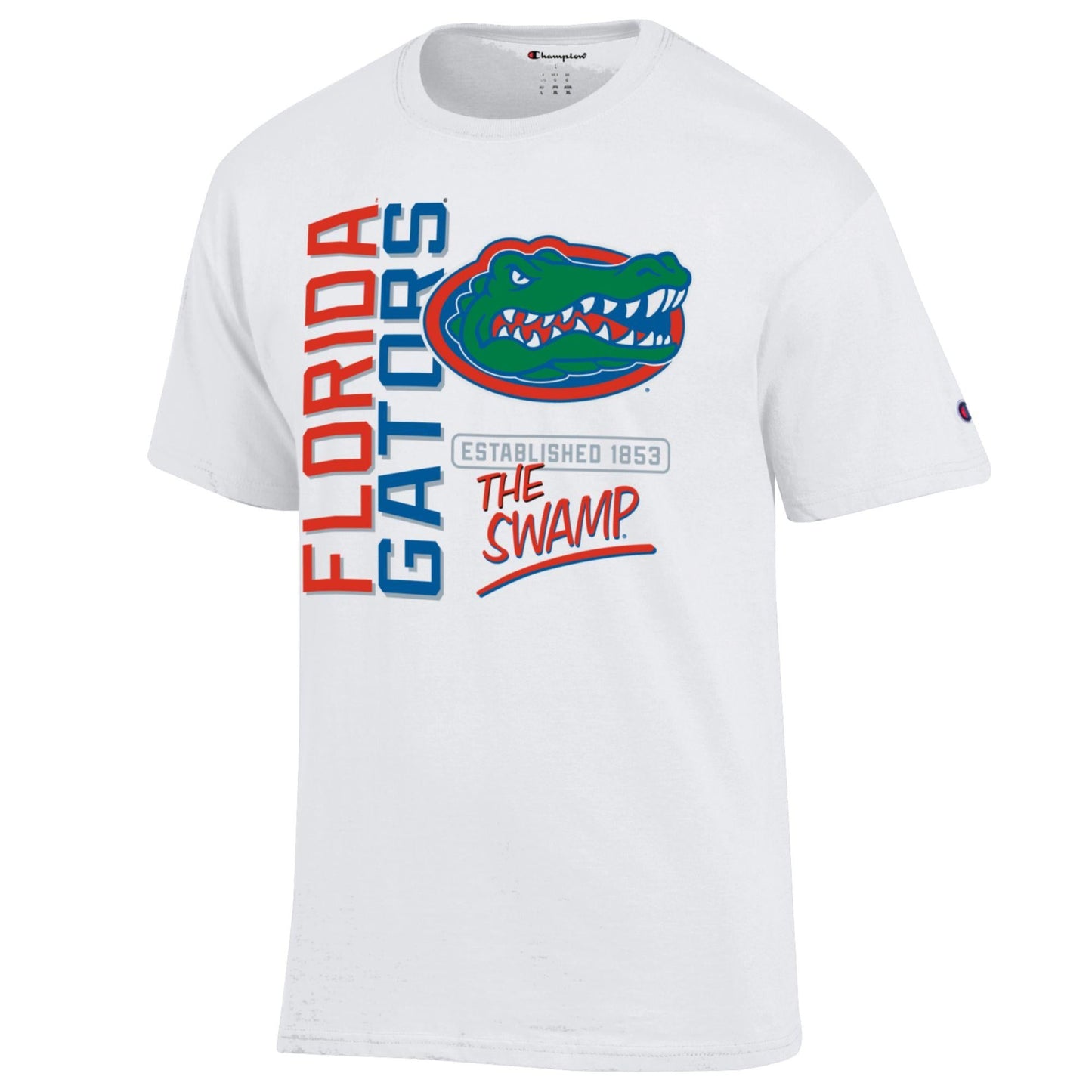 Florida Gators Men's Champion Gators The Swamp Vertical White Tee