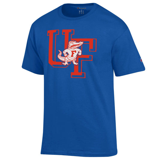Florida Gators Men's Champion Vintage UF Albert Logo Royal Tee