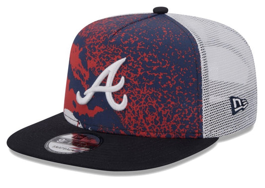 Atlanta Braves MLB New Era Navy Court Sport 9Fifty Snapback Hat