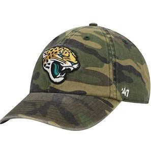 Jacksonville Jaguars '47Brand Camo Clean Up Adjustable Hat