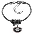 NCAA Georgia Bulldogs Siskiyou Sports Euro Bead Bracelet