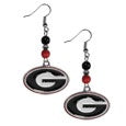 NCAA Georgia Bulldogs Siskiyou Sports Fan Bead Dangle Earrings