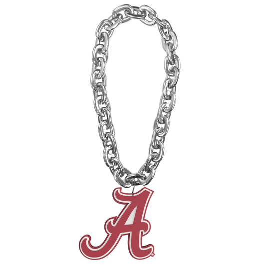 NCAA Alabama Crimson Tide Aminco Silver Fan Chain