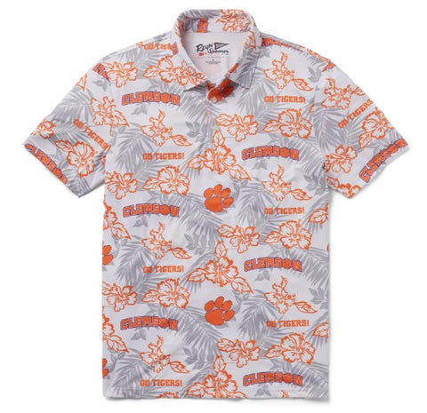 Clemson Tigers Reyn Spooner Pua Performance Polo