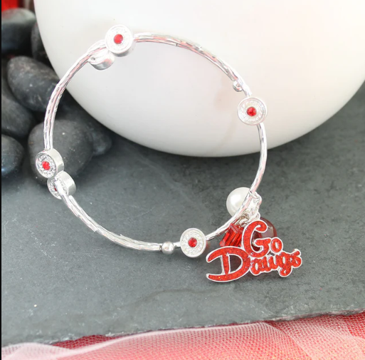 University of Georgia Seasons Jewelry Go Dawgs Slogan Bracelet