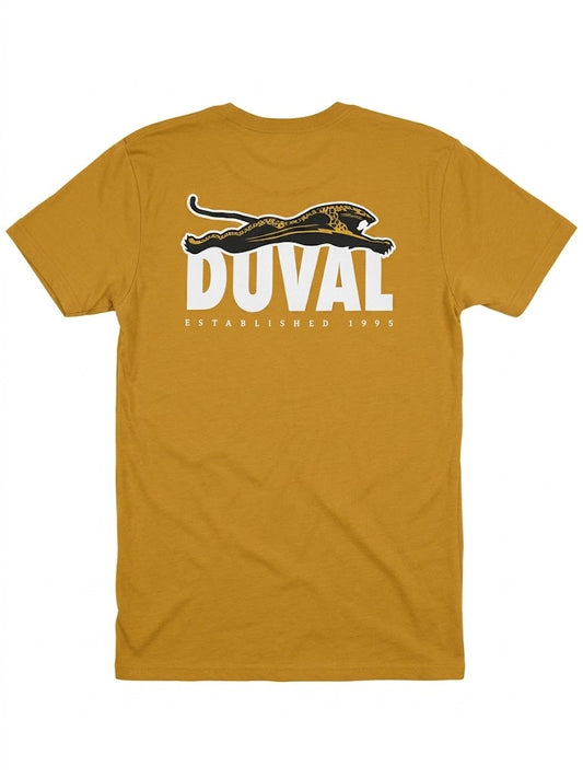GenJag Jacksonville Jaguars 1995 Leaping Jaguar Antique Gold Men's Tee