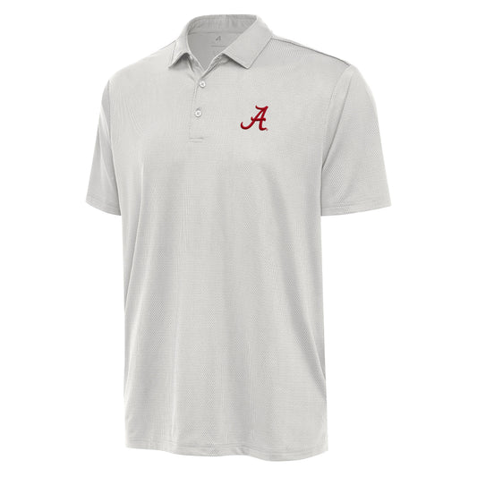 NCAA Alabama Crimson Tide Antigua Ellipse White Polo
