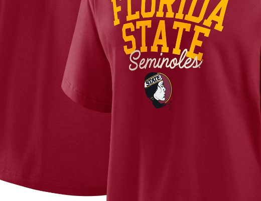 Florida State University  Women's Boxy Legacy Short Sleeve Crop