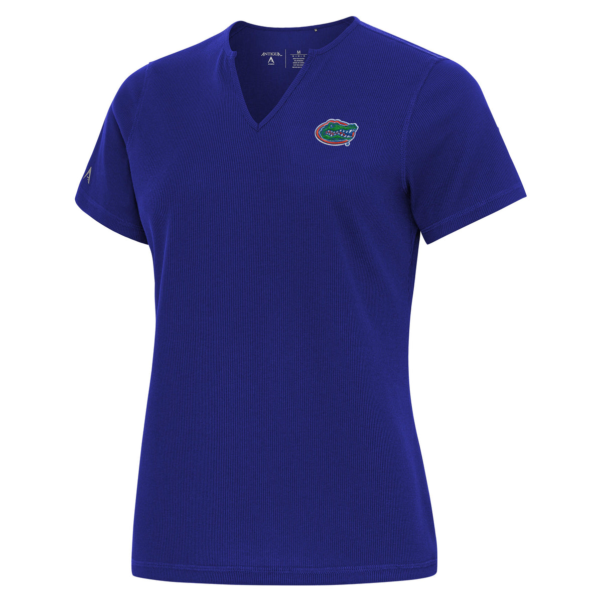 NCAA Florida Gators Antigua Ladies Traveler Dark Royal Rib Top