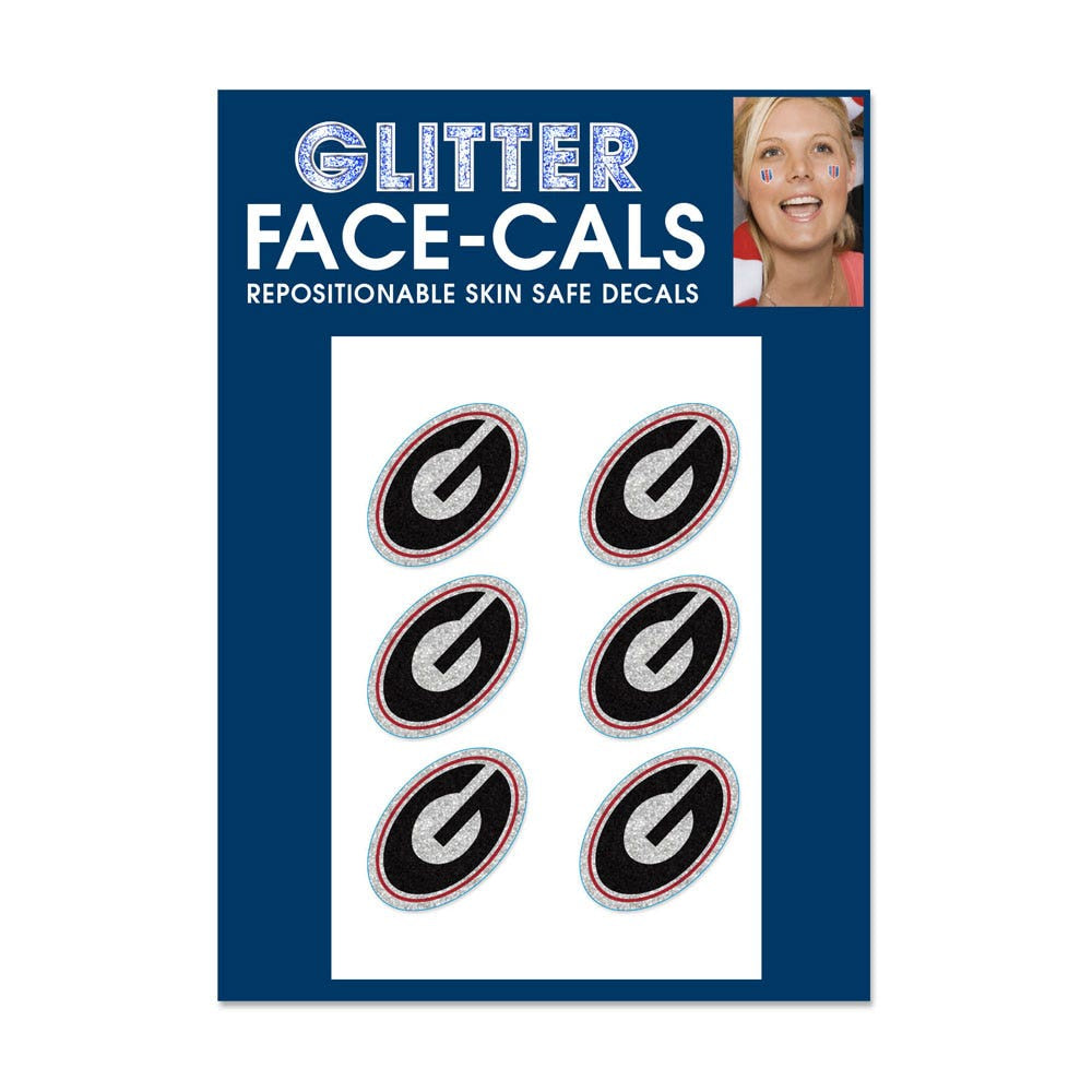 NCAA Georgia Bulldogs WinCraft Glitter Tattoo 6 Pack