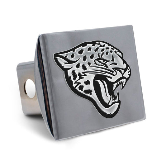 NFL Jacksonville Jaguars WinCraft Metal Emblem Hitch Cover Chrome