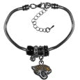 NFL Jacksonville Jaguars Siskiyou Sports Euro Bead Bracelet
