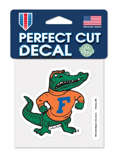 University of Florida Gators Wincraft College Vault Perfect Cut Decal 4" X 4"