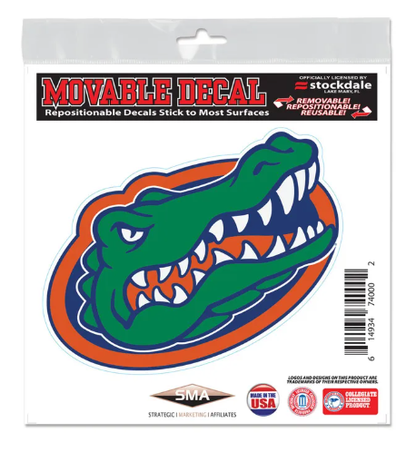 University of Florida Gators Wincraft Multi-Use Decal 6 X 6 - Gator Head - officially licensed fan gear