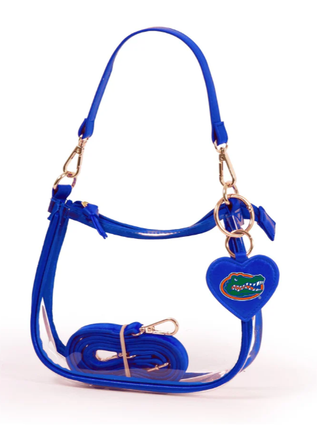 University of Florida Gators Desden Clear Clara Purse with Heart Charm